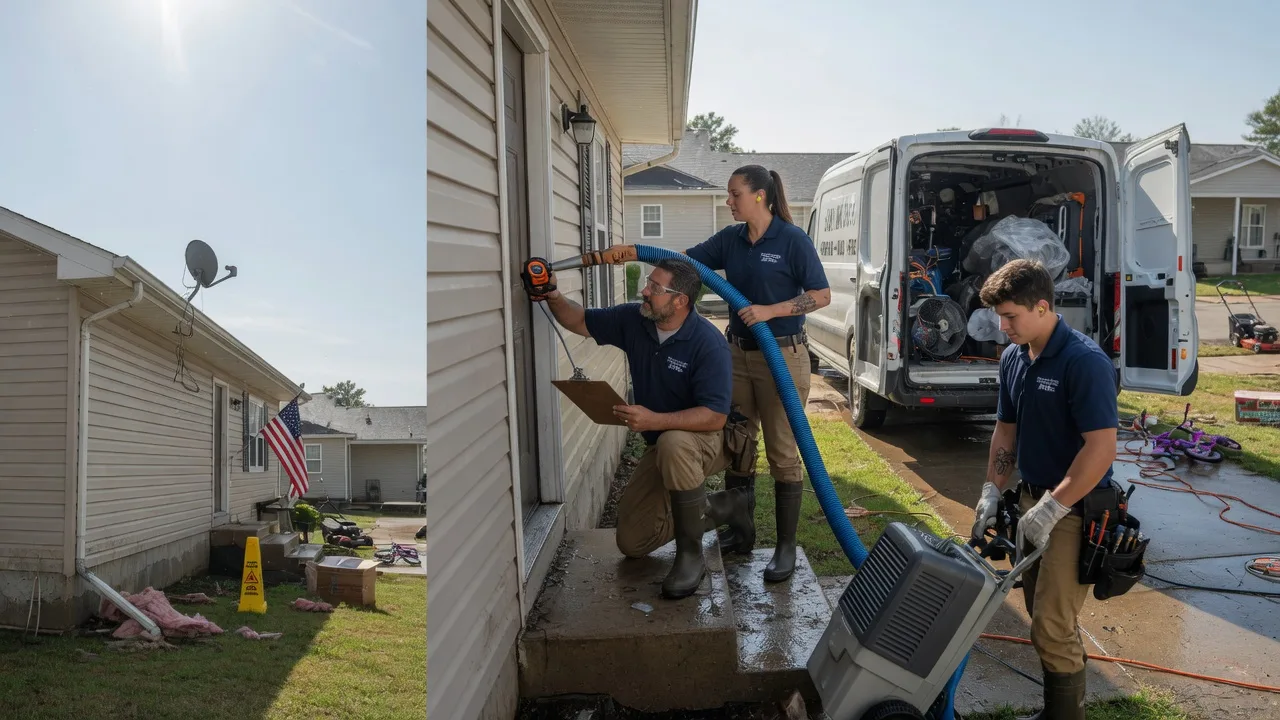 Ceiling Water Damage Restoration in Ringle, WI near me